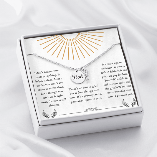 Memorial Gift or a grief gift for grieving friend gift for loss of father | Sympathy Gift Loss of Father | Memorial gifts for Loss of Father Jewelry - dilibeads