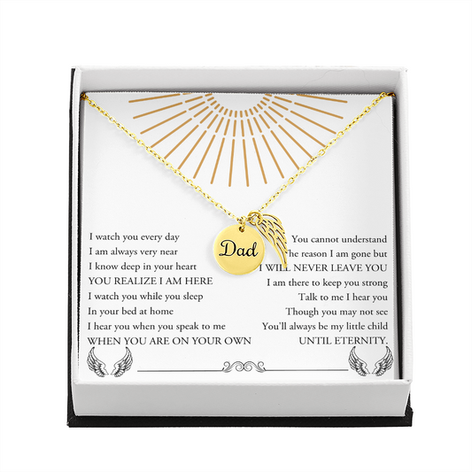 Breavement gift loss of father | Memorial Gift or a grief gift for grieving friend gift for loss of father | Sympathy Gift Loss of Father Jewelry - dilibeads