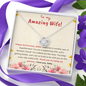 Love Knot Zirconia Stone Necklace Anniversary 3 Years Gift Jewelry - dilibeads
