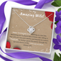 Love Knot Zirconia Stone Necklace Best Anniversary Gift For Wife Jewelry - dilibeads