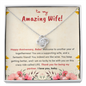 Love Knot Zirconia Stone Necklace Anniversary 3 Years Gift Jewelry - dilibeads