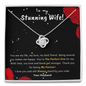 Love Knot Zirconia Stone Necklace Anniversary Gift For 7 Years Jewelry - dilibeads