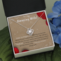 Love Knot Zirconia Stone Necklace Best Anniversary Gift For Wife Jewelry - dilibeads
