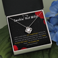Love Knot Zirconia Stone Necklace Anniversary Gift For 50 Years Jewelry - dilibeads