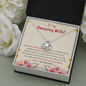 Love Knot Zirconia Stone Necklace Anniversary 3 Years Gift Jewelry - dilibeads