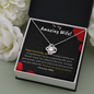 Love Knot Zirconia Stone Necklace Anniversary Gift For First Year Jewelry - dilibeads
