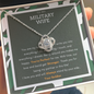 Perfect necklace gift for army wife, military wife, navy wife, deployment gifts, deployment necklace, wife appreciation, spouse gift, long distance, gift for wife, wife gift, husband gift to wife, gift for army wife, soldier wife Jewelry - dilibeads