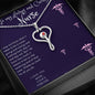 Stethoscope Swarovski Necklace for Loving Nurse Jewelry - dilibeads