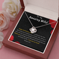 Love Knot Zirconia Stone Necklace Anniversary Gift For Ten Years Jewelry - dilibeads