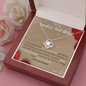 Love Knot Zirconia Stone Necklace Steel Anniversary Gift For Wife Jewelry - dilibeads