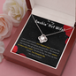 Love Knot Zirconia Stone Necklace Anniversary Gift For 50 Years Jewelry - dilibeads