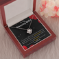Love Knot Zirconia Stone Necklace Anniversary Gift For 7 Years Jewelry - dilibeads