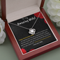 Love Knot Zirconia Stone Necklace Anniversary Gift For First Year Jewelry - dilibeads