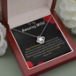 Love Knot Zirconia Stone Necklace Anniversary Gift For Ten Years Jewelry - dilibeads