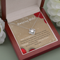 Love Knot Zirconia Stone Necklace Best Anniversary Gift For Wife Jewelry - dilibeads