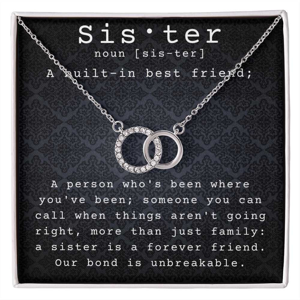 Sister gift from sister, gifts for sister in law, sister christmas gift, sister jewelry, sister wedding gifts, big sister gift, sister gifts