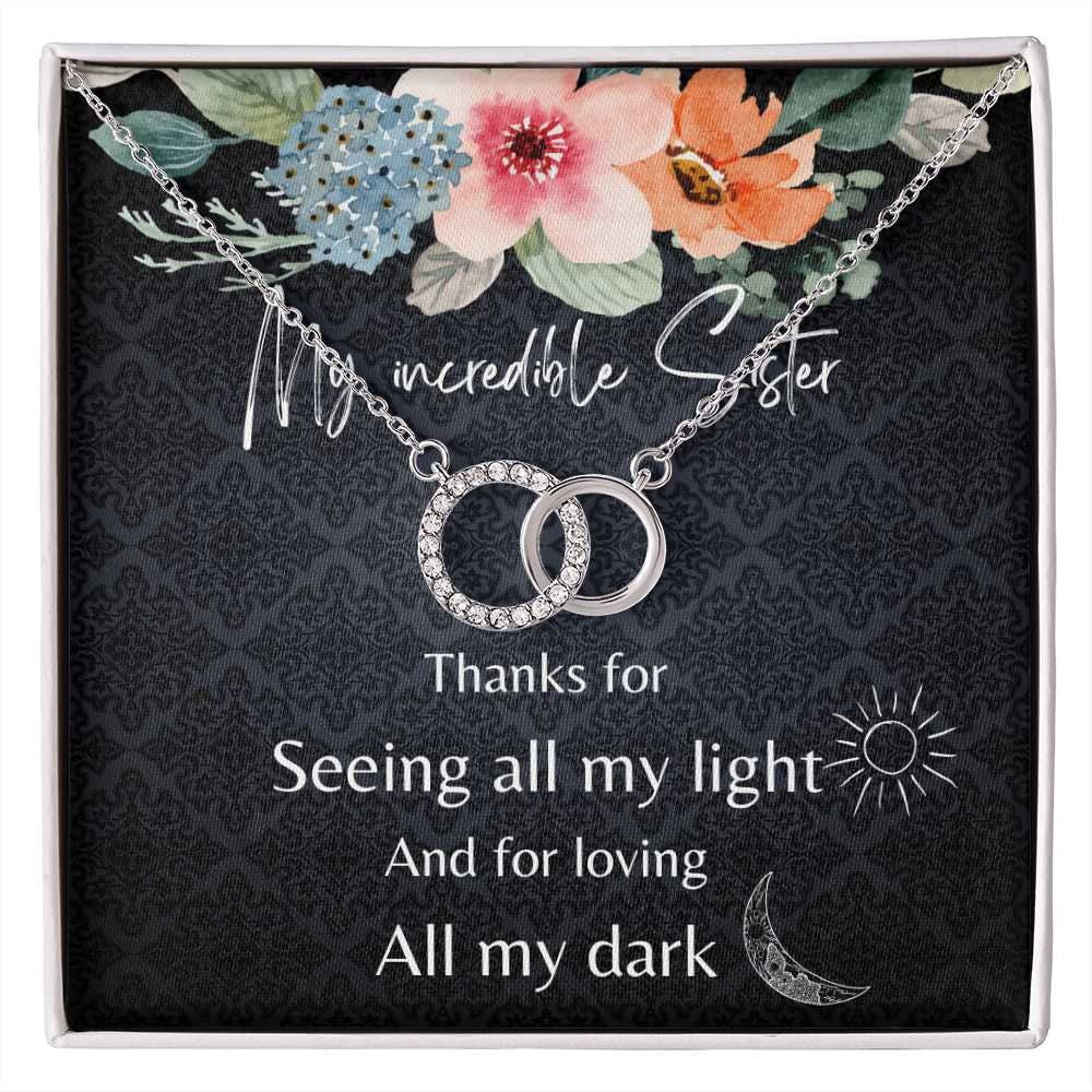 Sister gift from sister, gifts for sister in law, sister christmas gift, sister jewelry, sister wedding gifts, big sister gift, sister gifts