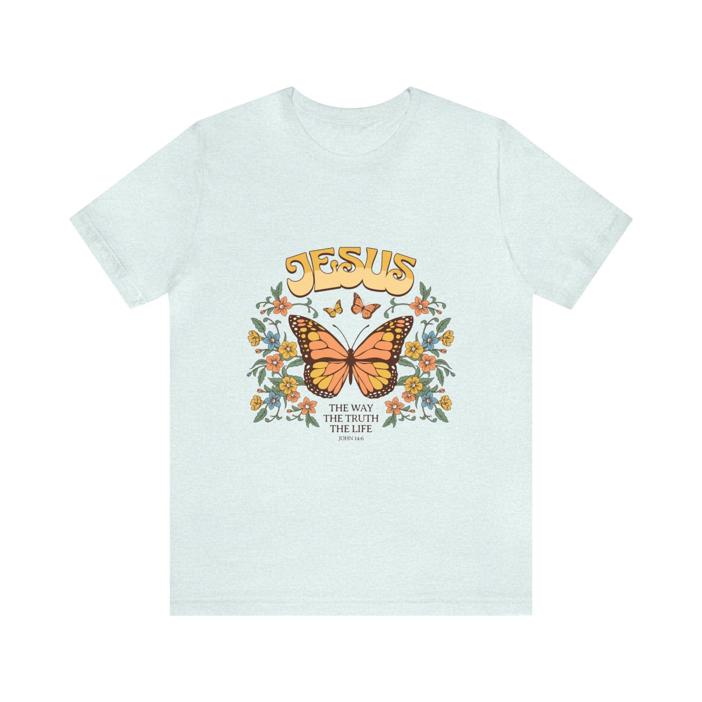 Boho Christian Shirts Christian TShirts Bible Verse Shirt Trendy Christians T Shirts Jesus Apparel Jesus is the way the truth and the life