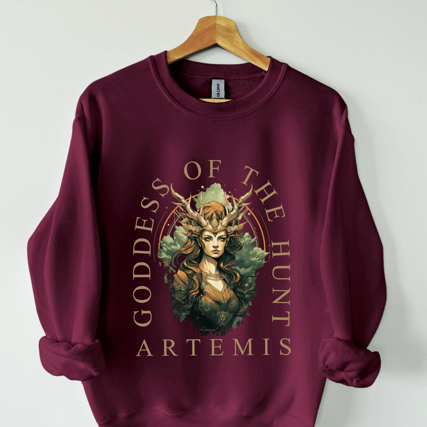 Artemis Greek Mythology Sweatshirt - Divine Goddess Inspired Apparel
