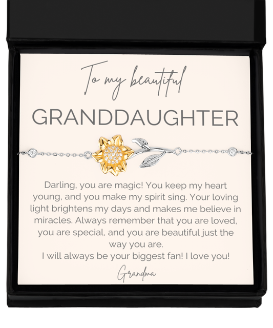 Granddaughter Bracelet | Christmas Gift or a Birthday Gift for the Magical Little Girl