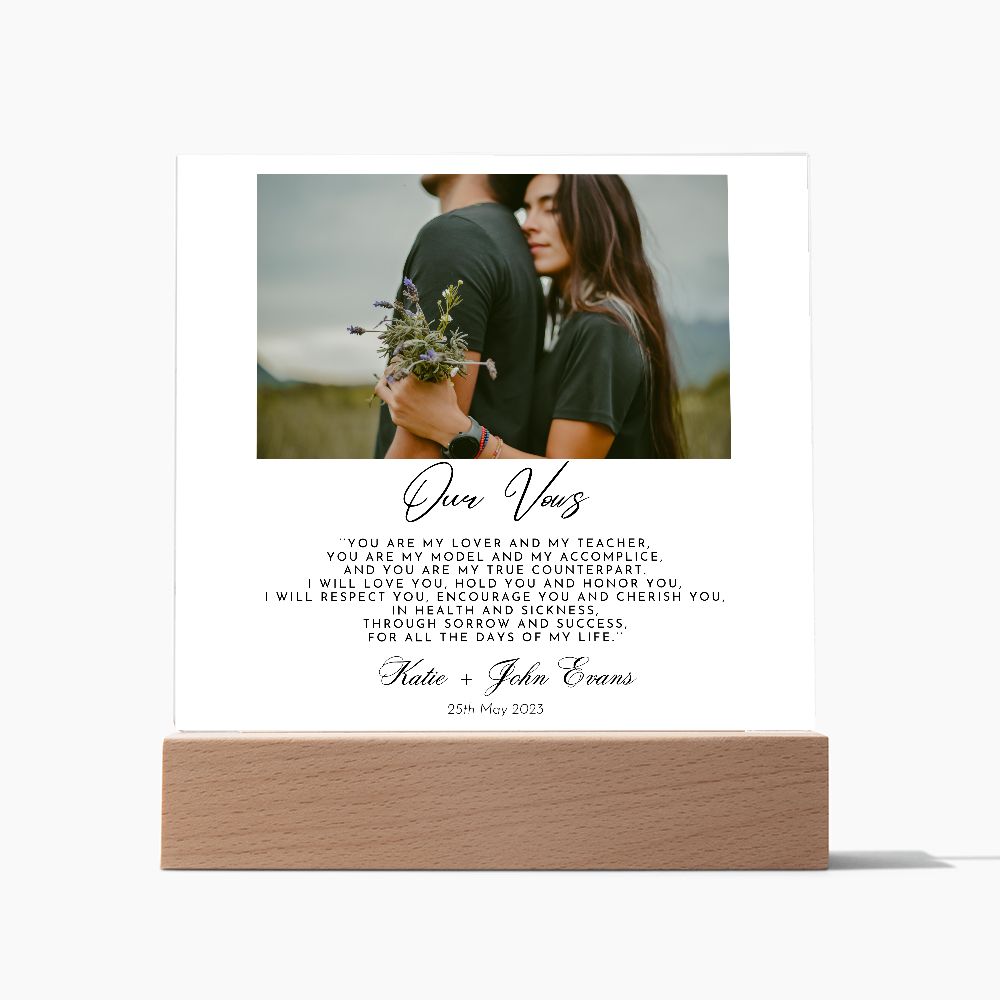 Celebrate Your Love with His and Hers Wedding Vows Wall Art: Perfect Anniversary or Wedding Gift!