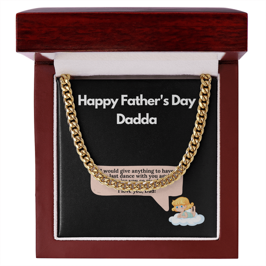 thoughtful father's day gift from angle baby, fathers day gifts, Cuban link chain, Grieving Friend Fathers Day Gift with Infant or child loss Jewelry - dilibeads