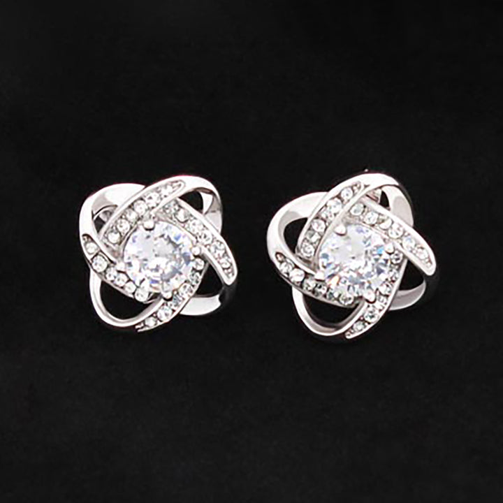 Love Knot Stud Earrings Jewelry - dilibeads