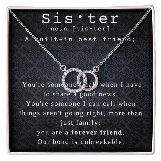 Sister gift from sister, gifts for sister in law, sister christmas gift, sister jewelry, sister wedding gifts, big sister gift, sister gifts Jewelry - dilibeads