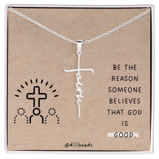 Faith Cross Necklace Gift Jewelry - dilibeads