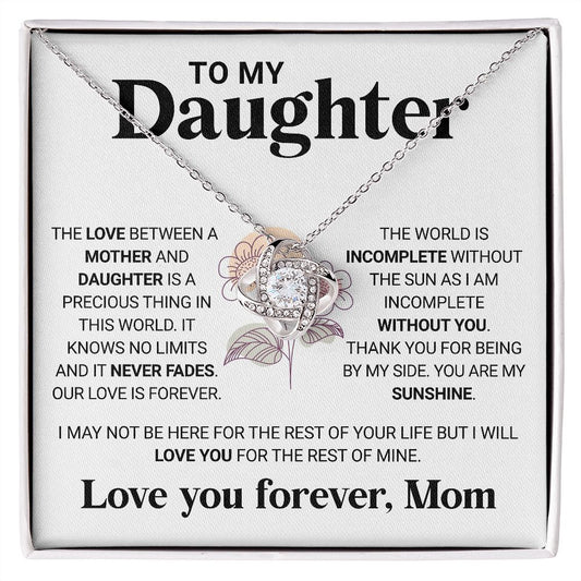 To My Daughter - The Love Between A Mother And Daughter Jewelry - dilibeads