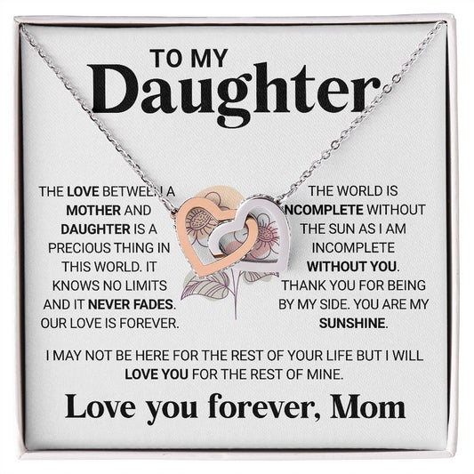 To My Daughter - The Love Between A Mother And Daughter Jewelry - dilibeads