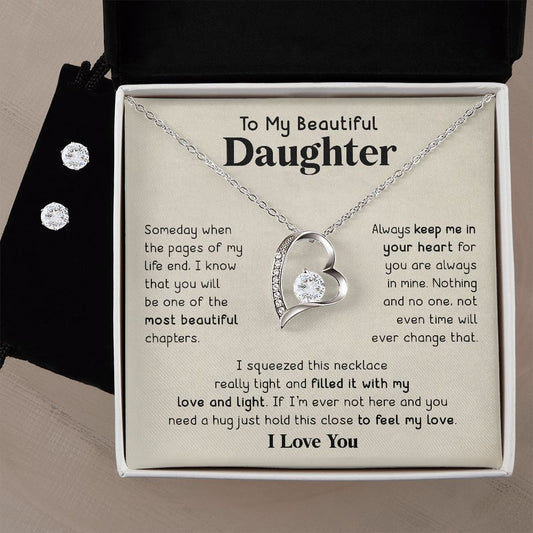 To My Beautiful Daughter - Someday When The Pages - Forever Love Necklace Jewelry - dilibeads