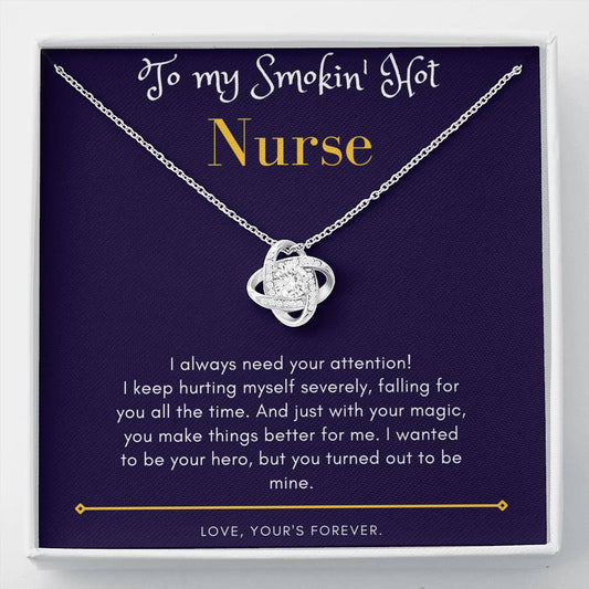 Gifts for nurse wife - Love Knot Necklace Jewelry - dilibeads