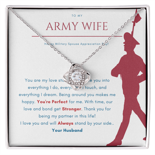 Perfect necklace gift for army wife, military wife, navy wife, deployment gifts, deployment necklace, wife appreciation, spouse gift, long distance, gift for wife, wife gift, husband gift to wife, gift for army wife, soldier wife Jewelry - dilibeads