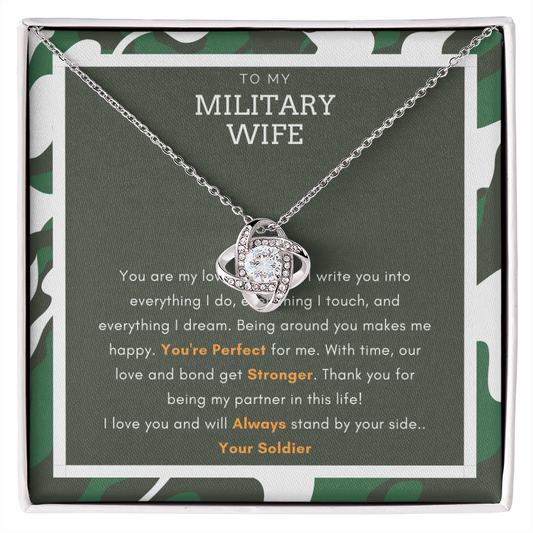 Perfect necklace gift for army wife, military wife, navy wife, deployment gifts, deployment necklace, wife appreciation, spouse gift, long distance, gift for wife, wife gift, husband gift to wife, gift for army wife, soldier wife Jewelry - dilibeads