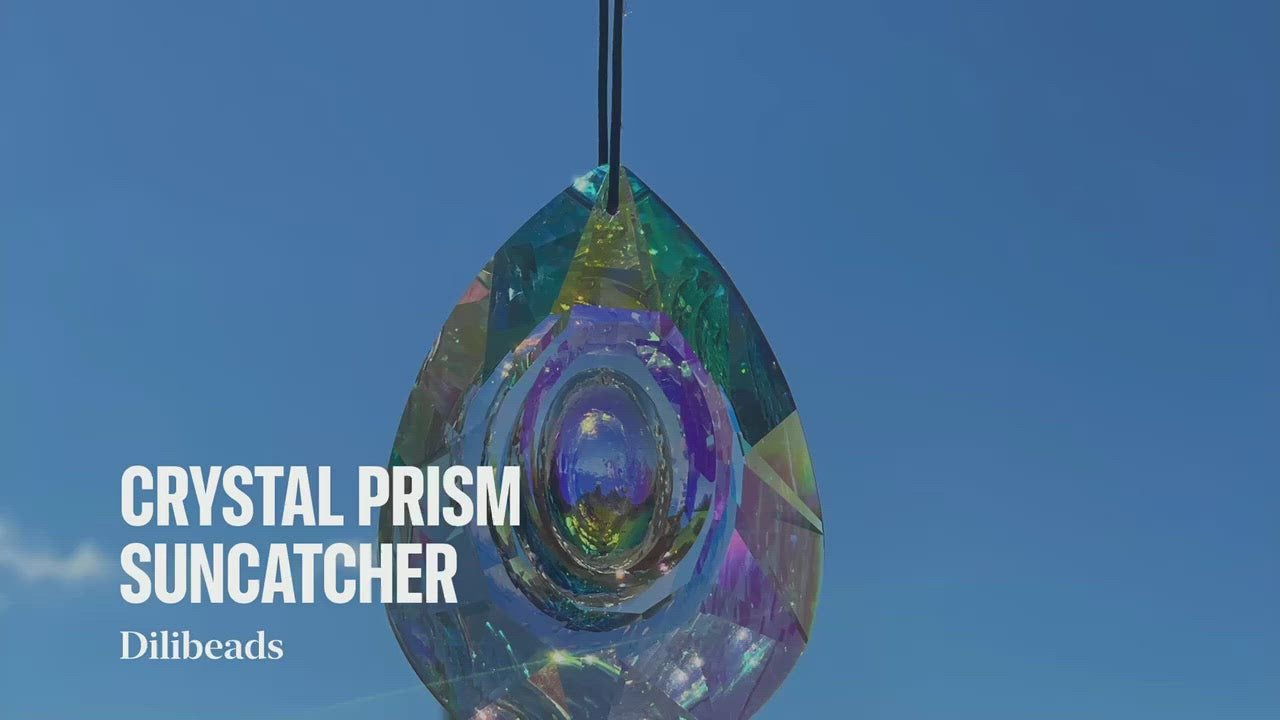 Hanging Crystal Prism Suncatcher - dilibeads