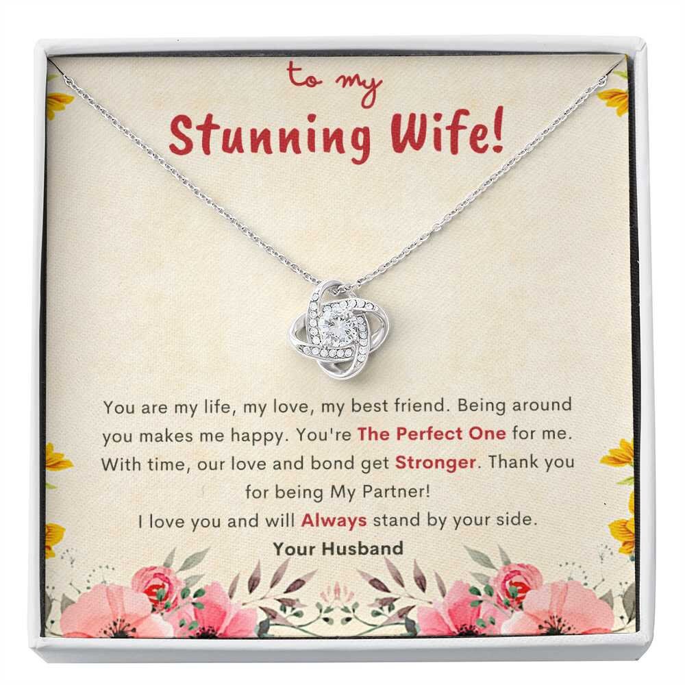 To My Wife Necklace, Jewelry Gifts for Her, Unique Romantic Gift, 10 Year Anniversary Gift for Wife, Gift for Wife, Christmas Gifts for Wife