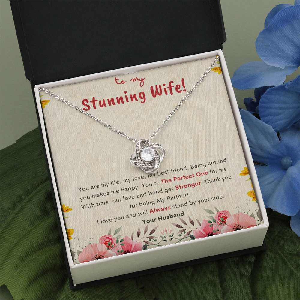 To My Wife Necklace, Jewelry Gifts for Her, Unique Romantic Gift, 10 Year Anniversary Gift for Wife, Gift for Wife, Christmas Gifts for Wife