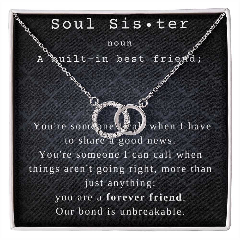 Gift for best friend female , Best friend gift, best friend necklace as a going away gift, unbiological sister gift, soul sister bestie
