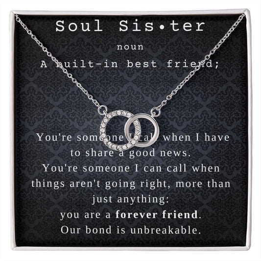 Gift for best friend female , Best friend gift, best friend necklace as a going away gift, unbiological sister gift, soul sister bestie