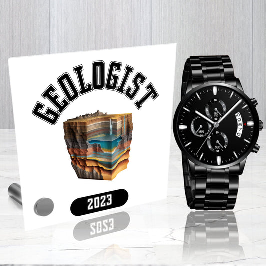 Unique Geology Gifts, Anniversary Gift, For Geologist Gift, Geology Lover, Geologist, Graduation, Geologist Watch, Gift for Husband