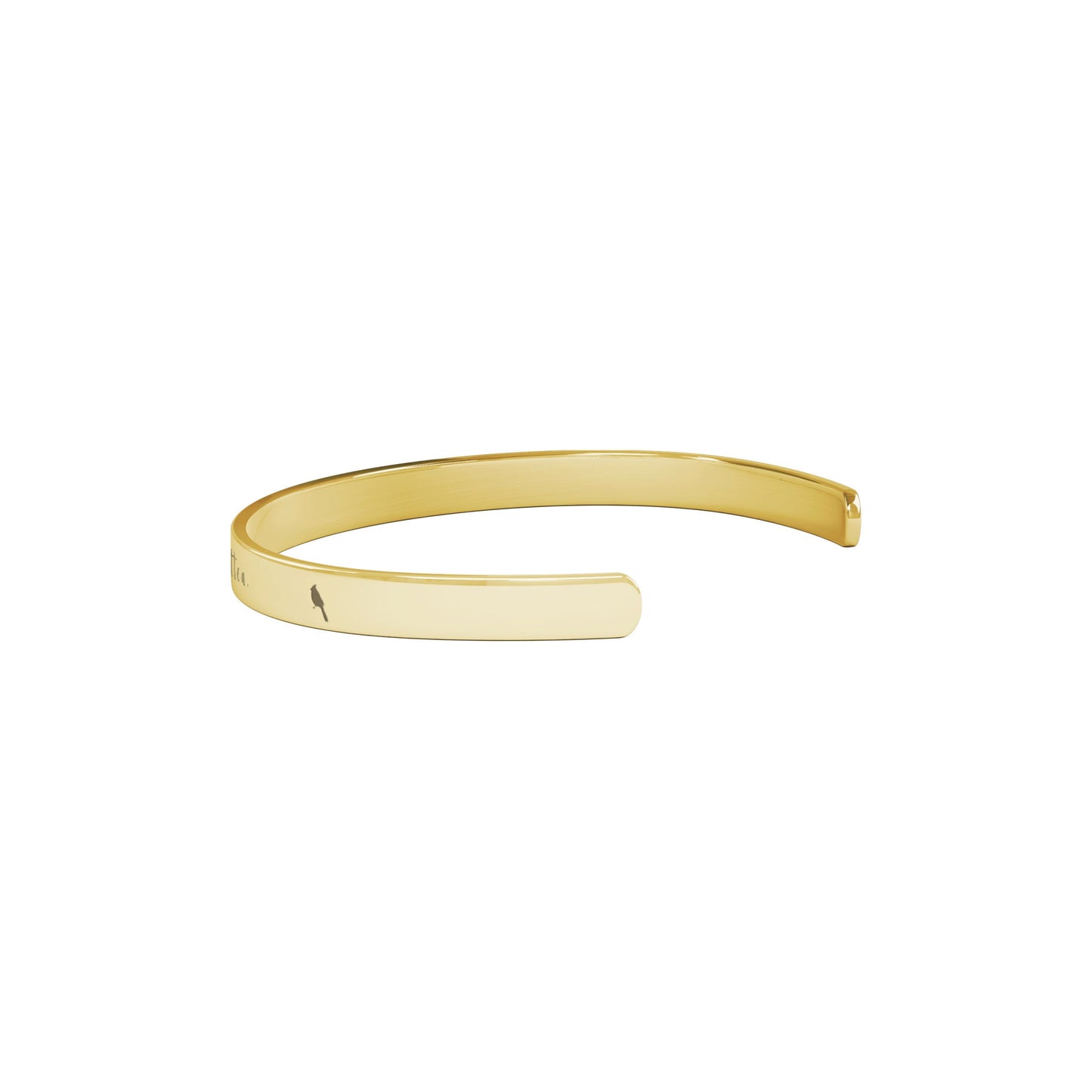 Comforting Sympathy Gift: Gold Cuff Bracelet for Remembering a Loved One