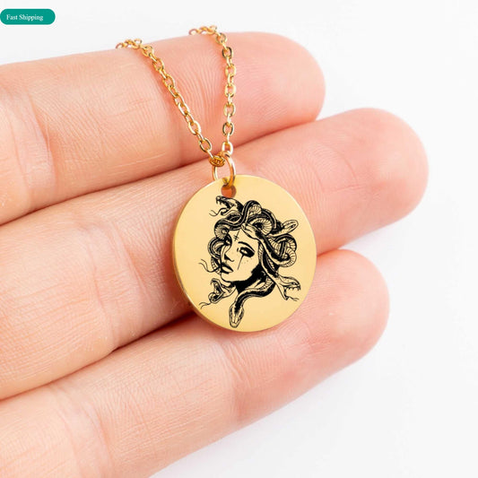 Greek Mythology | Medusa | Medusa Necklace | Aeonium Medusa | Medusa Art | Medusa Print | Medusa Head Piece | Mythology Jewelry | Persephone