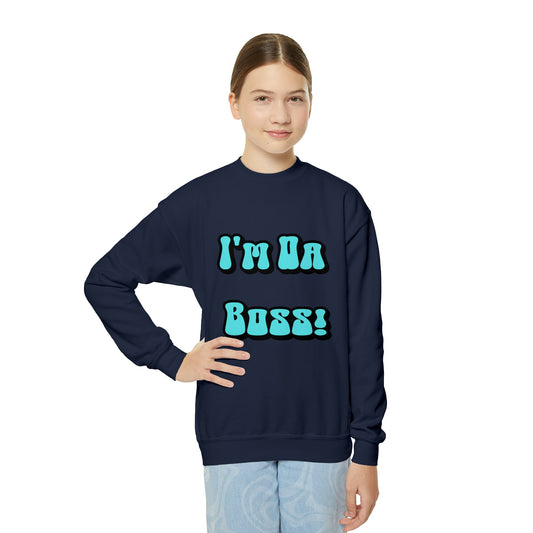 Kids Rule With This 'I Am The Boss' Crewneck Sweatshirt