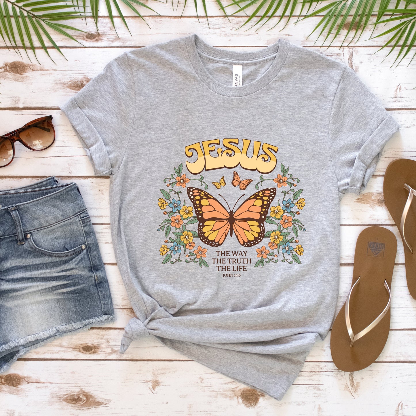 Boho Christian Shirts Christian TShirts Bible Verse Shirt Trendy Christians T Shirts Jesus Apparel Jesus is the way the truth and the life
