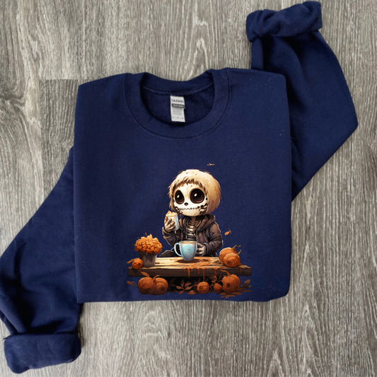 Spooky Season Shirt | Womens Ghost Sweatshirt | Halloween Crewneck | Ghost Shirt | Halloween Cookies Boo Embroidered Sweatshirt