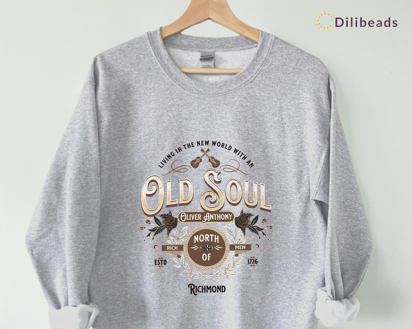 North of Richmond Old Soul Sweatshirt | New World With An Old Soul Hoodie | Rich Men North Of Richmond Sweatshirt |Oliver Anthony Song Shirt