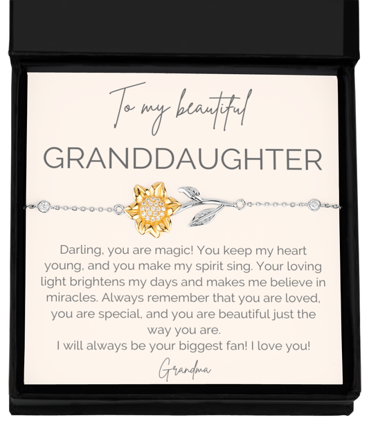 Granddaughter Bracelet | Christmas Gift or a Birthday Gift for the Magical Little Girl